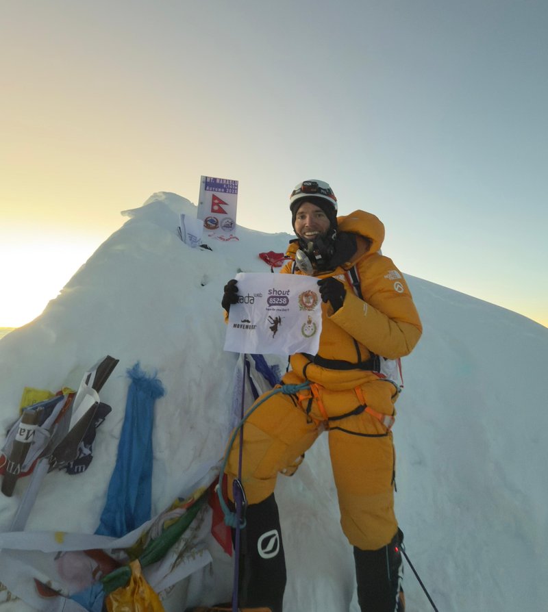Man on mountain